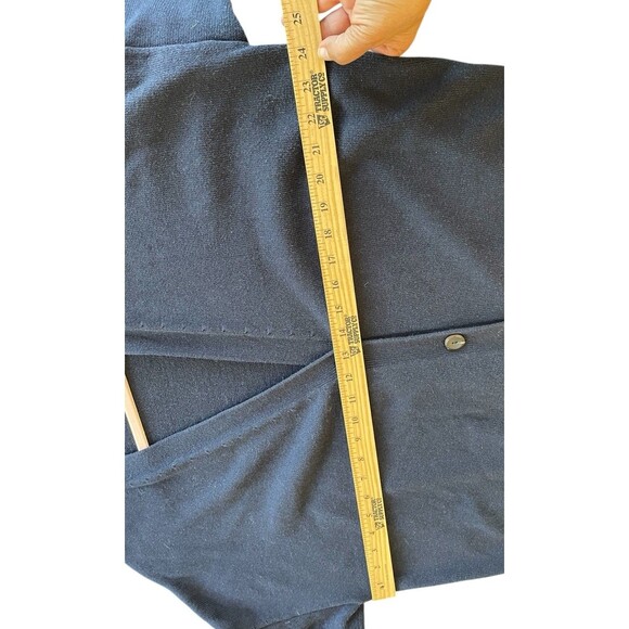 J. Jill Button Front Cardigan Women’s XL petite Blue Cotton Sweater Half Sleeve - Picture 8 of 9